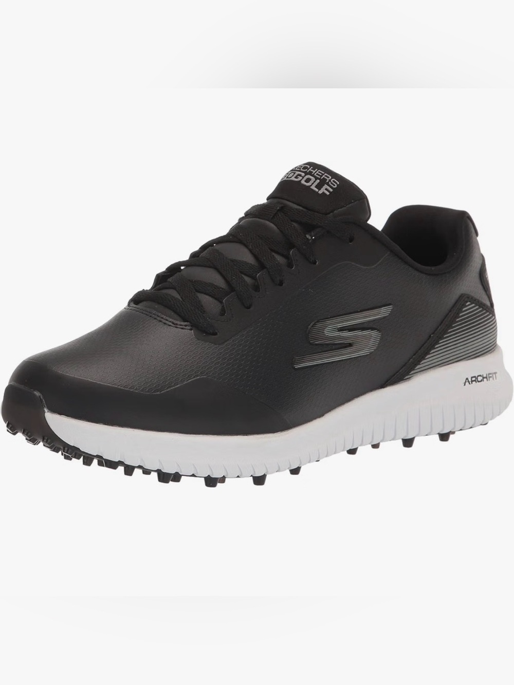 Skechers Men's Max Fairway 3 Arch Fit Spikeless Golf Shoe Black Size 10.5 New
